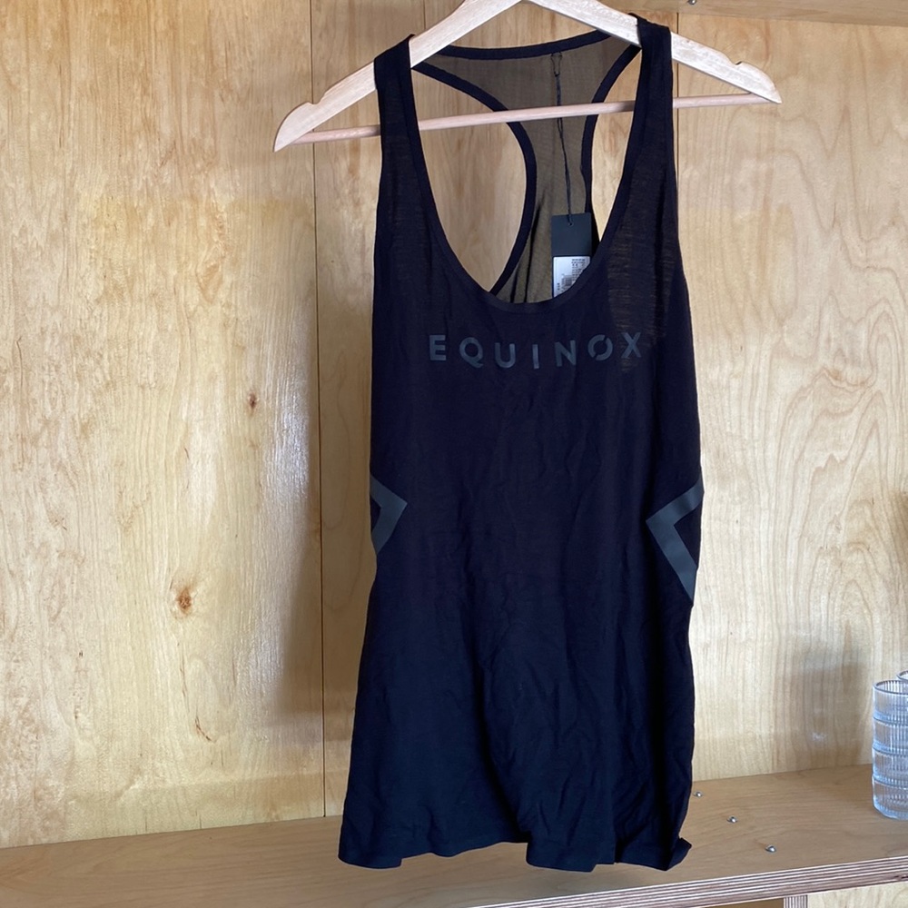 Black Equinox Racerback Large Tank Top